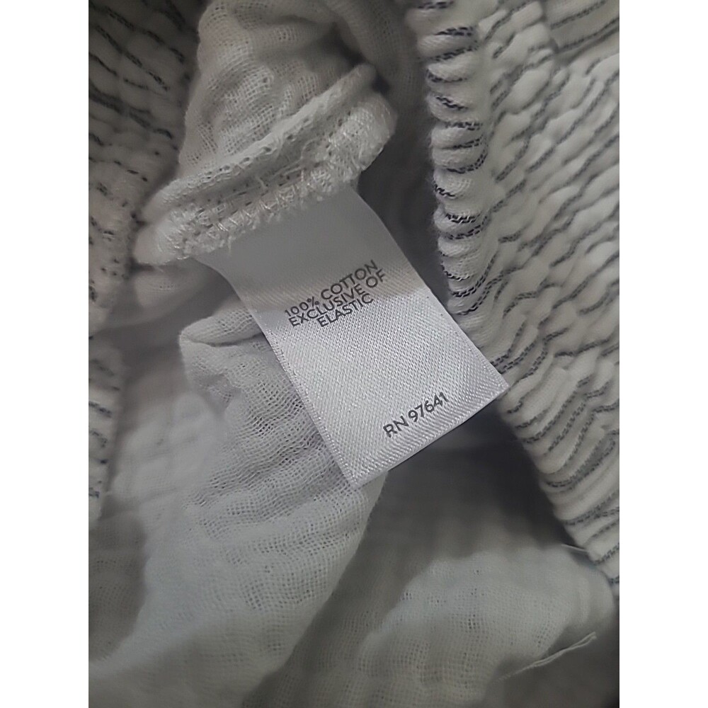 J. Jill XS pants elastic waistband striped texture pockets straight - Picture 7 of 9